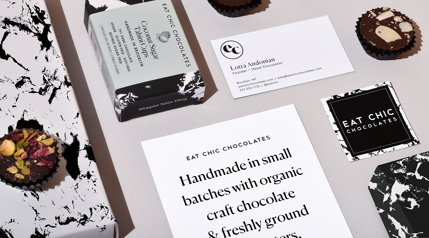 chocolate Food Packaging Brooklyn dieline peanut butter cups Marble abstract prints screenprints vegan gluten-free