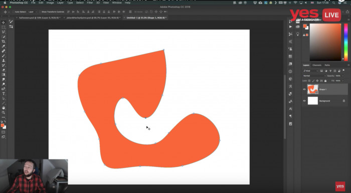 Photoshop CC 2018 Curvature Example